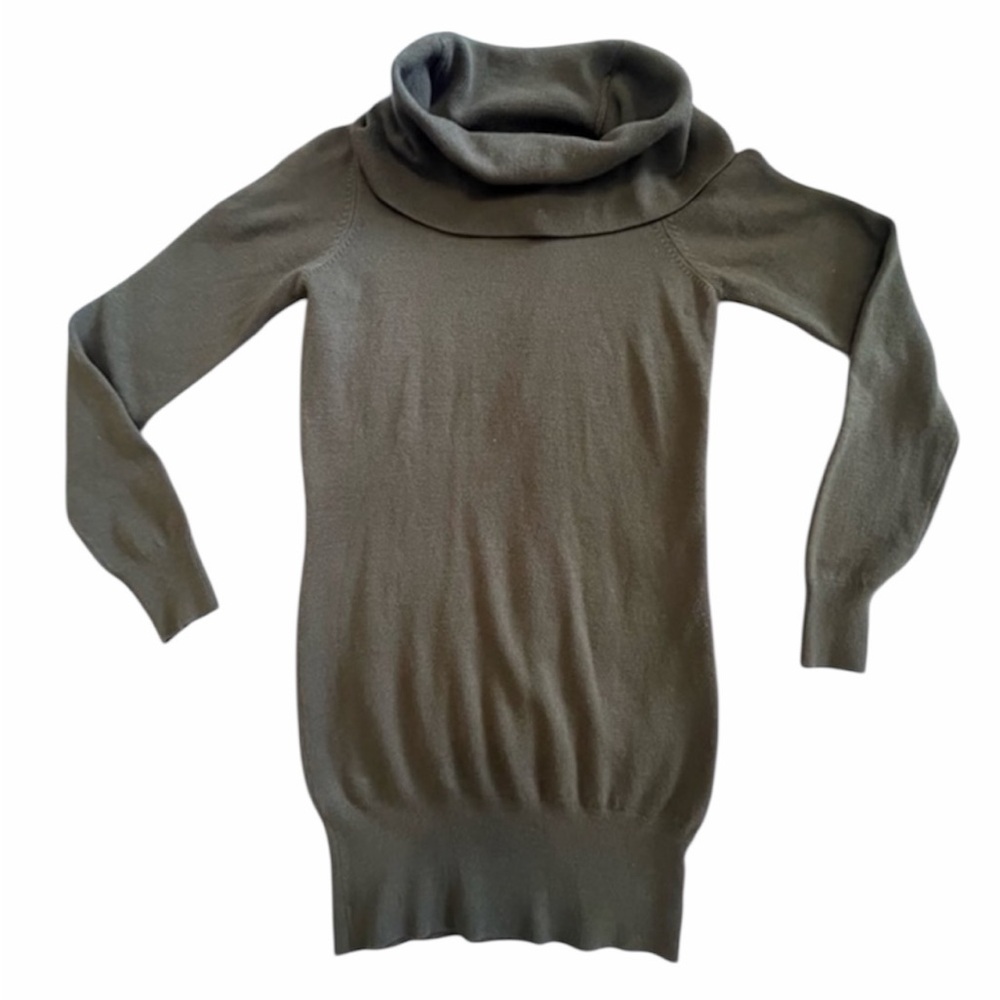French Connection Olive Green Sweater Dress – Small